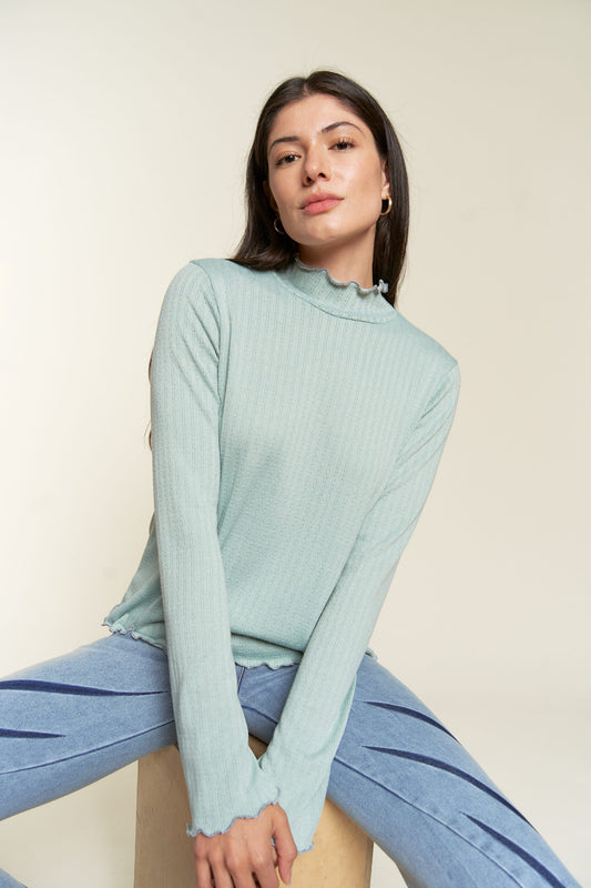 Sadie Mock Neck Top