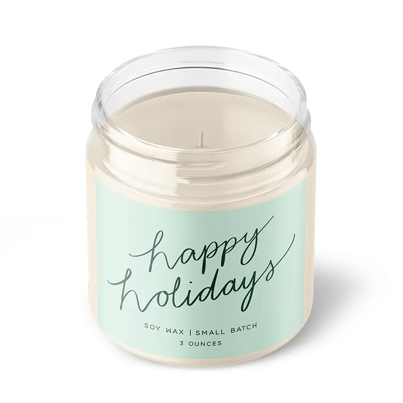 Christmas Collection: Happy Holidays Soy Candle