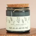 Aster + Indigo: Rain On An Old Tin Roof Soy Candle