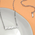 Hypoallergenic: Silver Mama Necklace