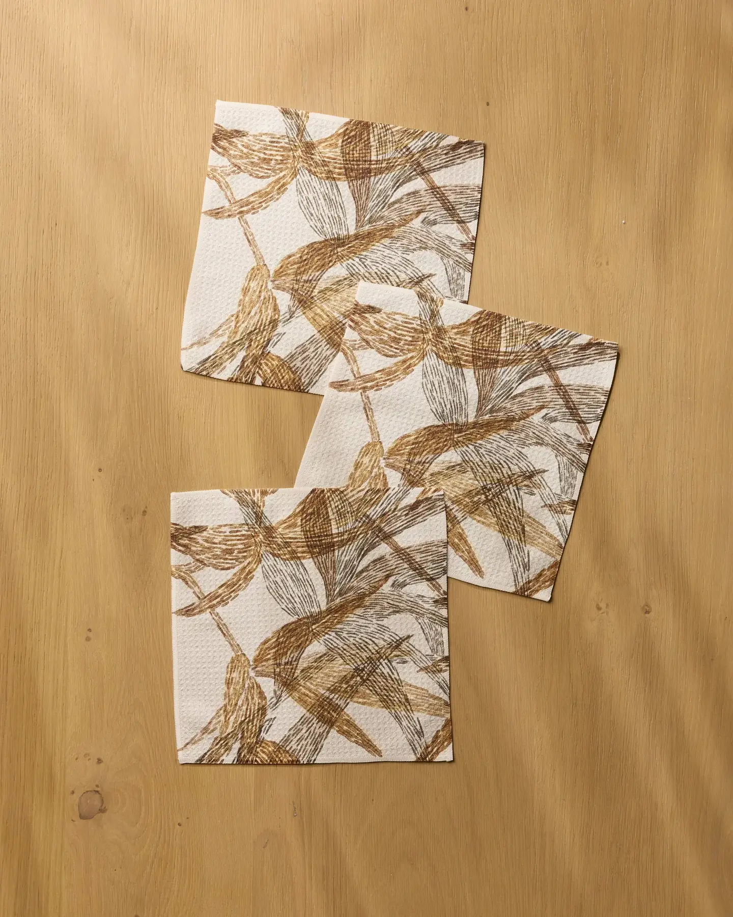 Geometry: Amber Wildflower Dishcloth Set