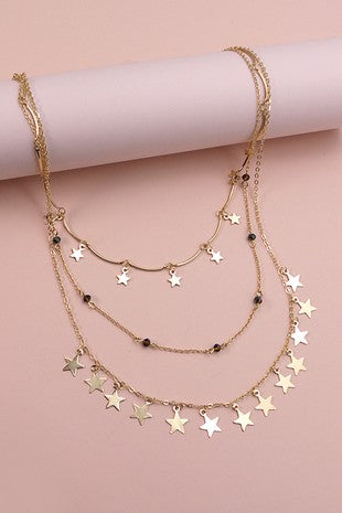 Multi Layer Star Necklace
