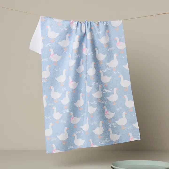 Geometry: Duck Trail Tea Towel