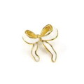 White Bow Earrings