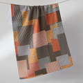Geometry: Patch and Pumpkin Tea Towel