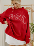 Polka Dot USA Mockneck