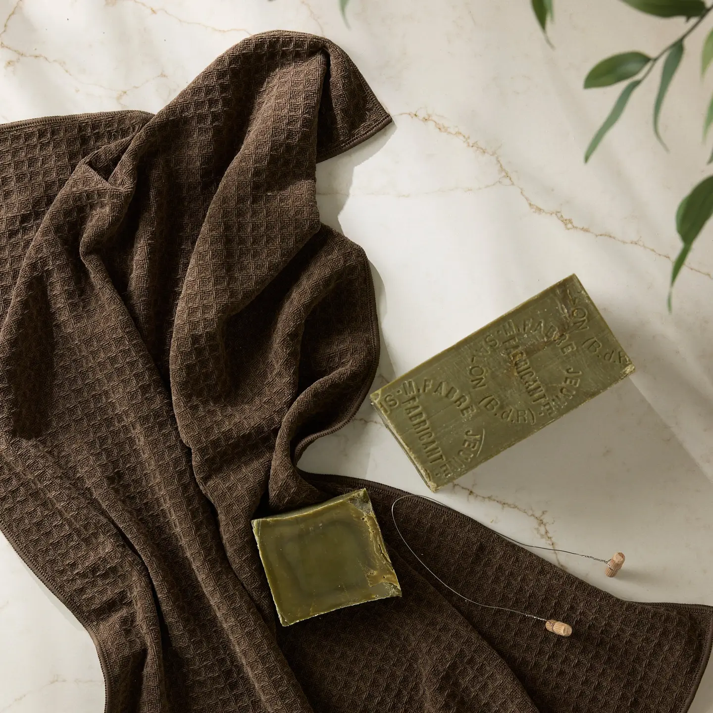 Espresso Truffle Geometry Hand Towel