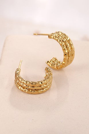 SS Textured Hoops