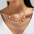 Vintage Cross Charm Necklace