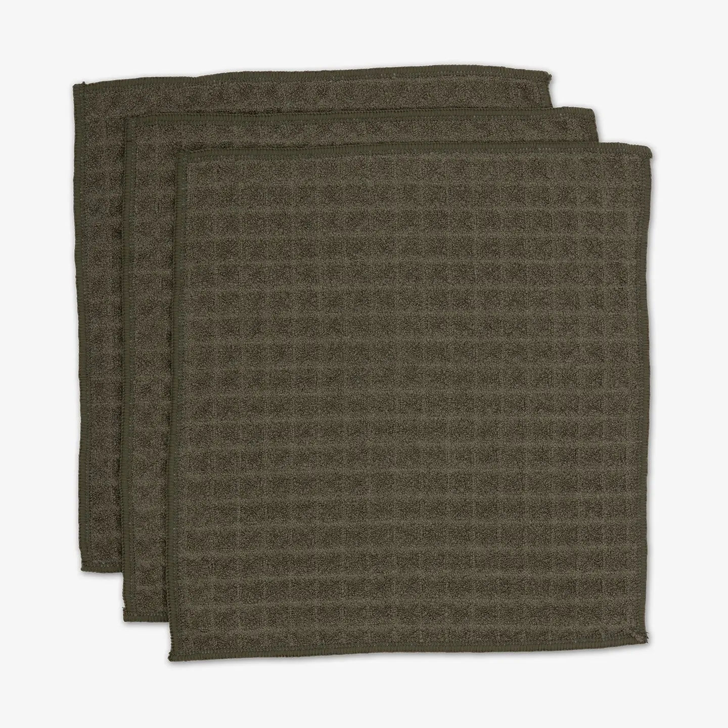 Forest Geometry Waffle Washcloth Set