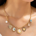 Vintage Heart Charm Necklace