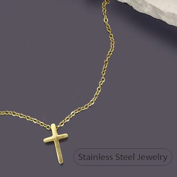 Hypoallergenic: SS Cross Necklace