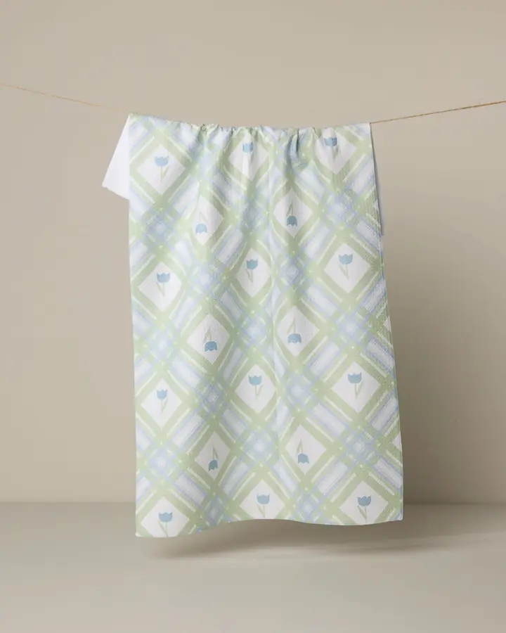Geometry: Tulip Lattice Tea Towel