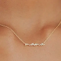 Hypoallergenic: Gold Mama Necklace