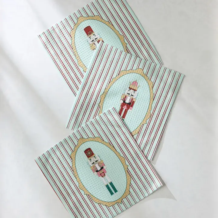 Nutcracker Intermission Geometry Dishcloth Set