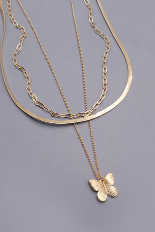 Butterfly Layer Necklace