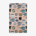 Geometry: Les Tasses Tea Towel