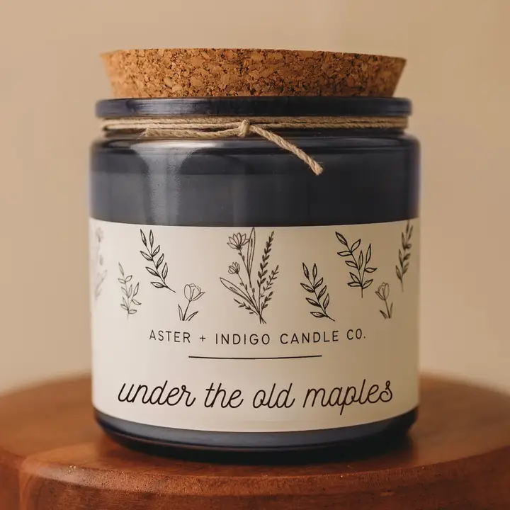 Aster + Indigo: Under The Old Maples Soy Candle