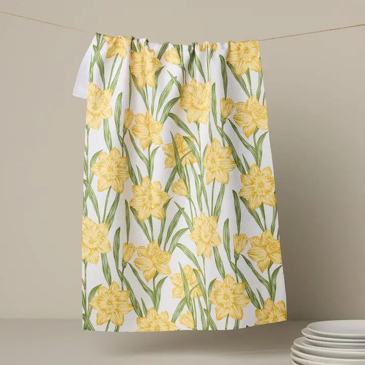 Geometry: Daffodil Darling Tea Towel