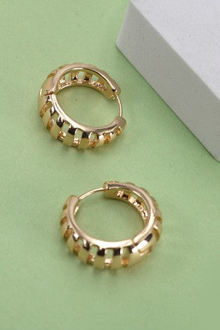 Striped Hoop Earrings