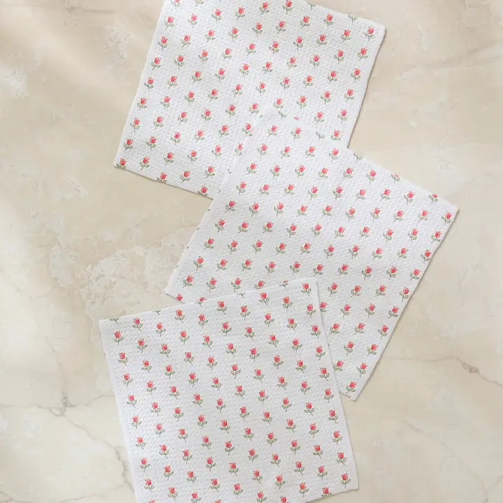 Geometry: Petite Tulip Dishcloth Set