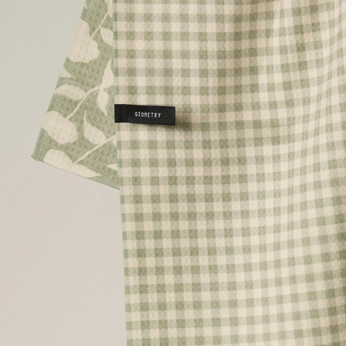 Geometry: Sage Blossom Luxe Kitchen Towel