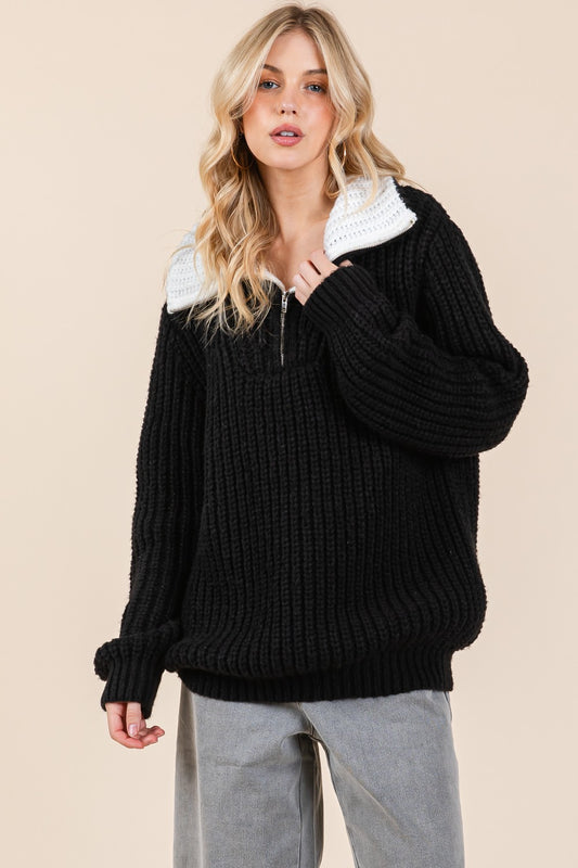 Briggs Half Zip Sweater