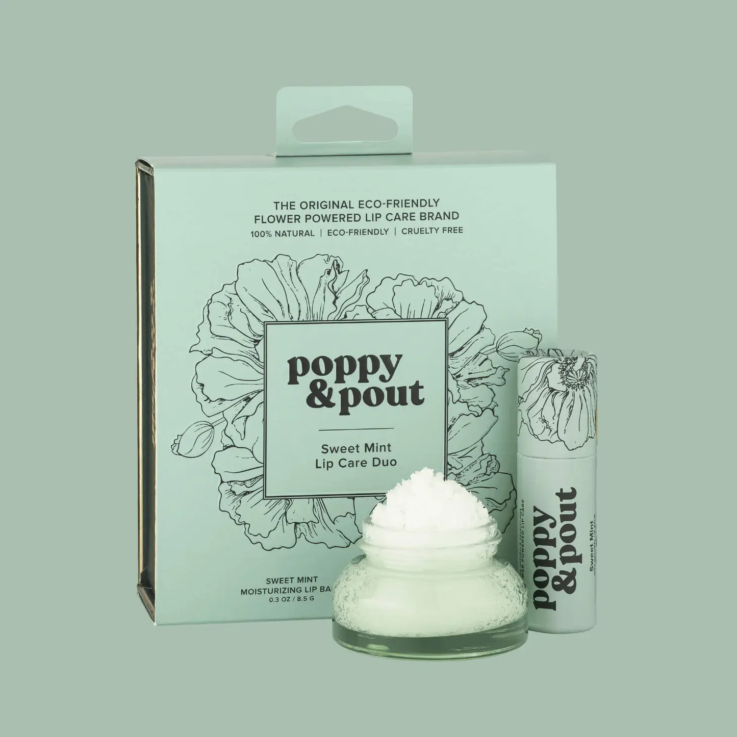 Poppy + Pout Lip Care Duo : Sweet Mint