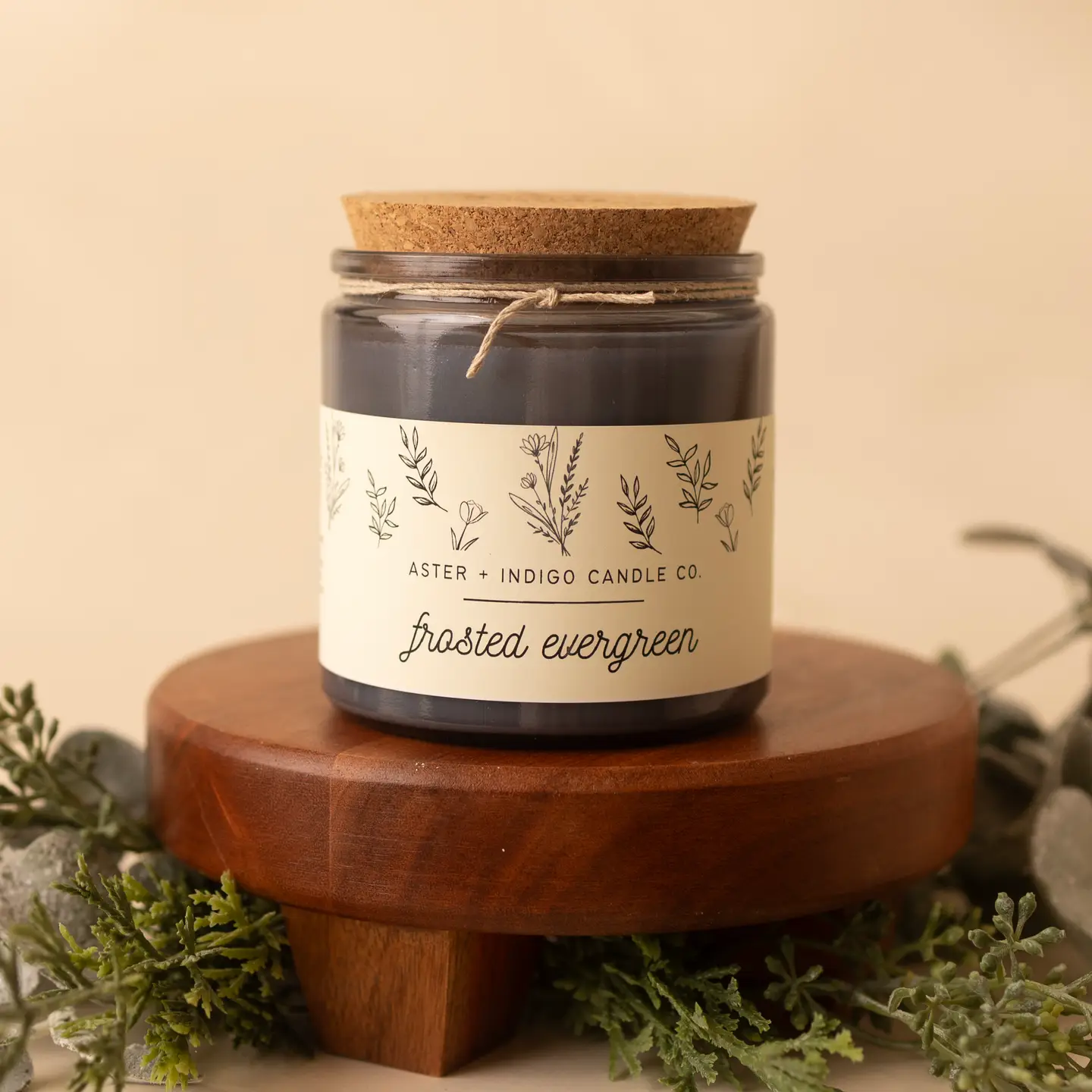 Frosted Evergreen Christmas Soy Candle