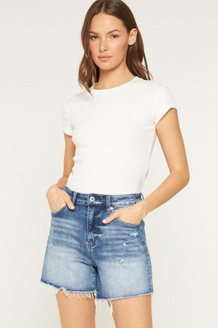 Mia Mid Length Denim Shorts