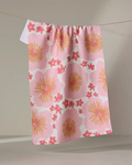 Geometry: Hibiscus Sunset Tea Towel