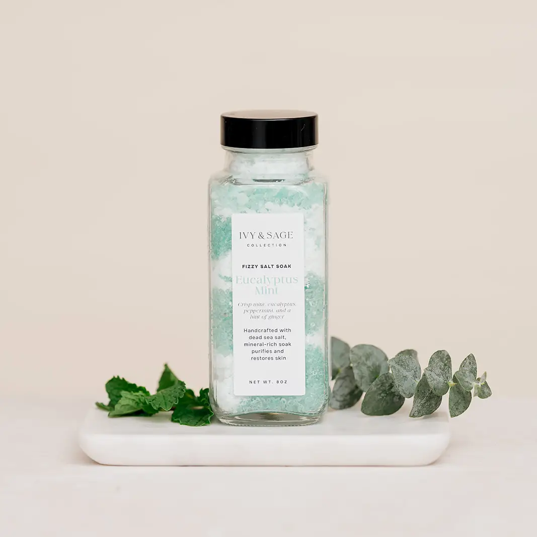 Ivy+Sage: Eucalyptus Mint Salt Soak
