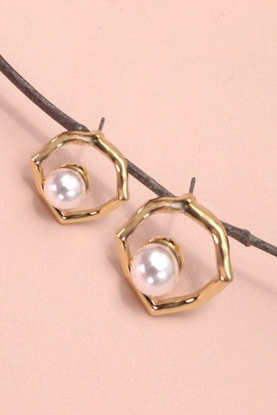 Hypoallergenic Pearl Stud Earrings