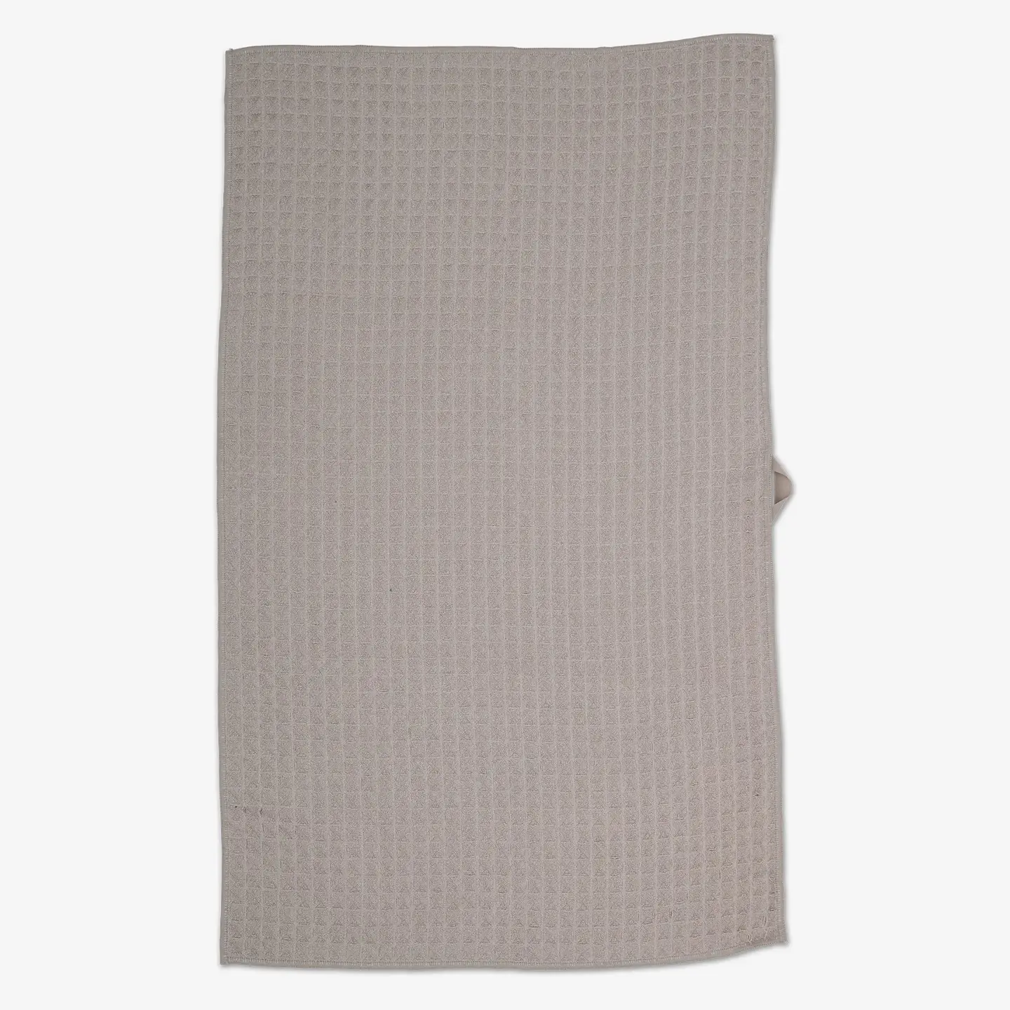 Taupe Geometry Waffle Hand Towel