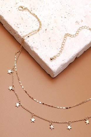 Star Necklace - Gold + Silver