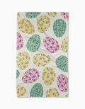 Geometry: Colorful Easter Eggs Tea Towel