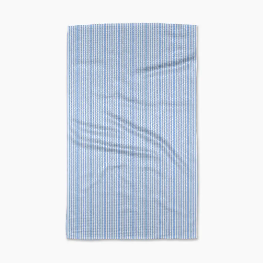Geometry: Soft Summer Blue Tea Towel