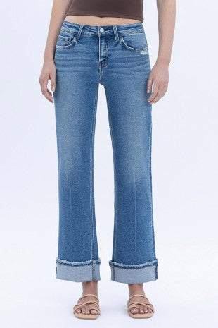 Demi MR Slim Wide Leg Denim