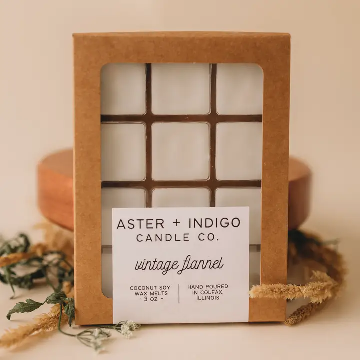Aster + Indigo: Vintage Flannel Soy Wax Melts