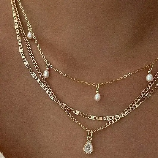 Teardrop Charm Necklace