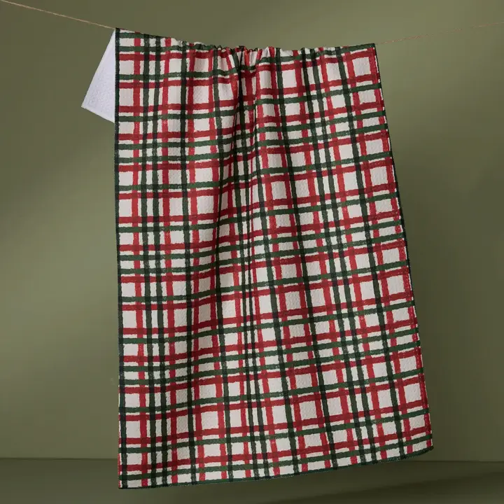 Holiday Charm Geometry Tea Towel