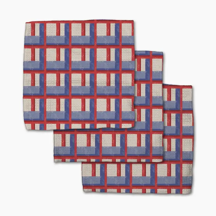 Geometry Dishcloth Set- 3 Pack