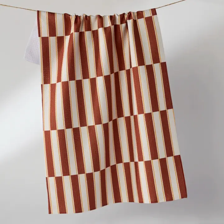 Geometry: Harvest Stripe Tea Towel